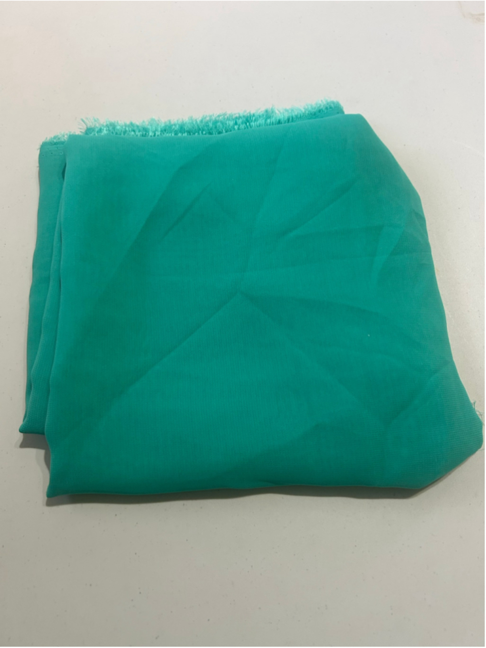 Fabric: 1 Yard 17” Teal Sheer Fabric